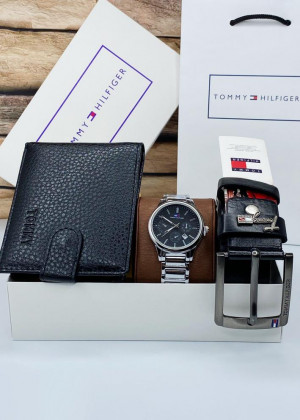 Подарочный набор часы, ремень, кошелёк и коробка 20657347