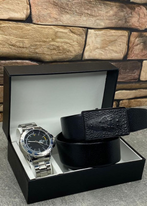 Подарочный набор часы, ремень и коробка 20667090