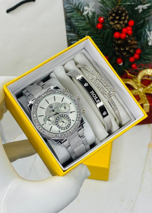 Подарочный набор часы, 2 браслета и коробка 20837198