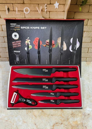 Набор ножей 6 предметов с антибактериальным покрытием 21105941