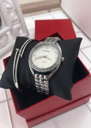 Подарочный набор для женщин часы, браслет + коробка #21177590