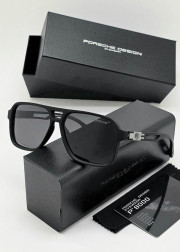 Набор мужские солнцезащитные очки, коробка, чехол + салфетки