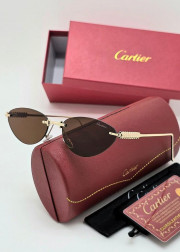 Набор женские солнцезащитные очки, коробка, чехол + салфетки