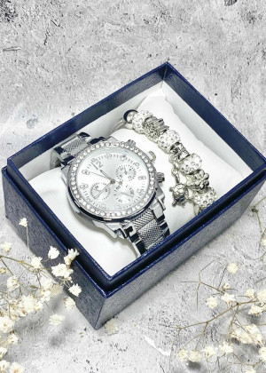Подарочный набор для женщин часы и браслет+ коробка 23124091