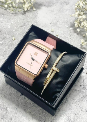 Подарочный набор для женщин часы и браслет+ коробка 23124238