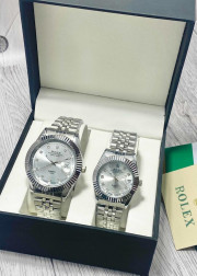 Подарочный набор часы для мужчин и для женщин + коробка