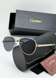 Набор мужские солнцезащитные очки, коробка, чехол + салфетки