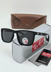 Набор мужские солнцезащитные очки, коробка, чехол + салфетки