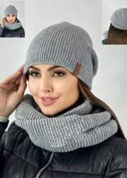 Шапка + шарф 2в1