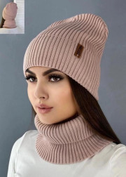 Шапка + шарф 2в1