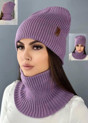 Шапка + шарф 2в1