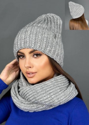 Шапка + шарф 2в1