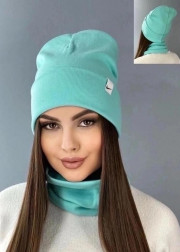 Шапка + шарф 2в1