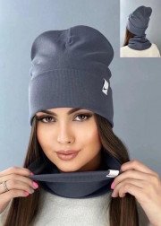 Шапка + шарф 2в1