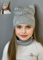 Шапка + шарф 2в1