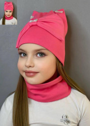 Шапка + шарф 2в1