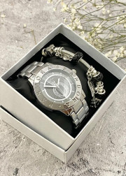 Подарочный набор для женщин часы и браслет+ коробка
