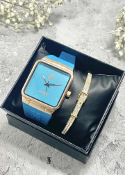 Подарочный набор для женщин часы и браслет+ коробка