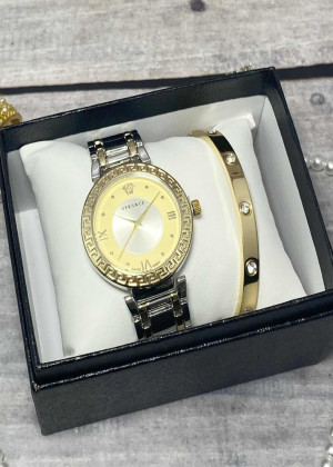 Подарочный набор для женщин часы и браслет+ коробка 23304784
